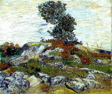 Les rochers au chêne Vincent van Gogh Peinture à l'huile